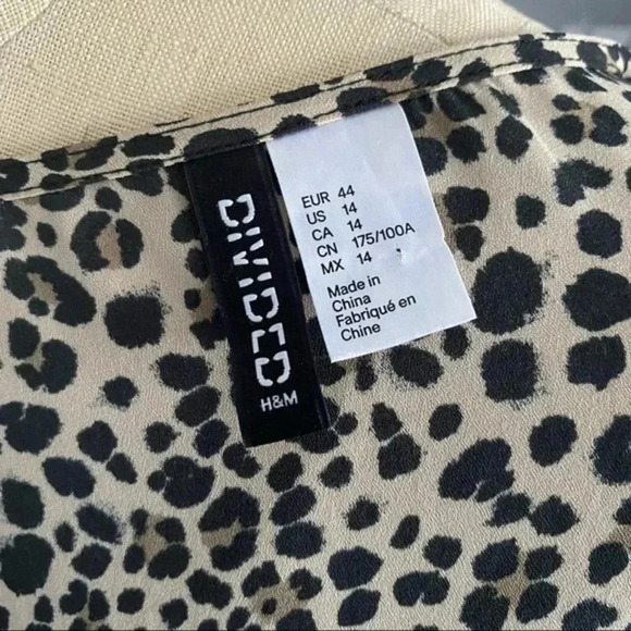 H&M Leopard Print Fringe Blouse​ - Picture 5 of 5